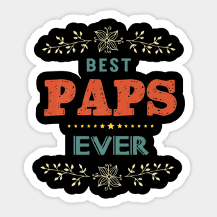 Best Paps Ever Farther Day Sticker